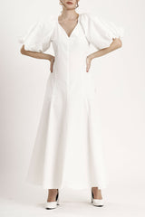 Naila Maxi Dress in Lily White