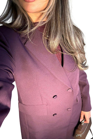 Purple Long Blazer