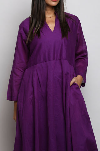 Rue Dark Purple Short from the Front Dress