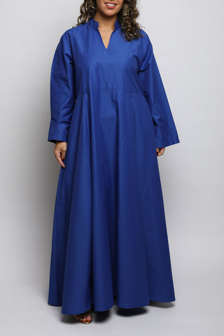 Rue Blue Cotton Long Dress