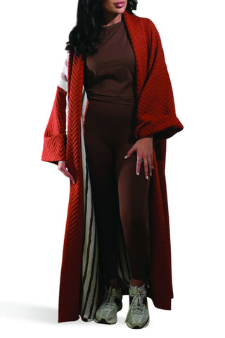 Terracotta Sequins Bisht