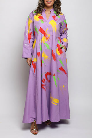 Rue Light Purple Painted Dress