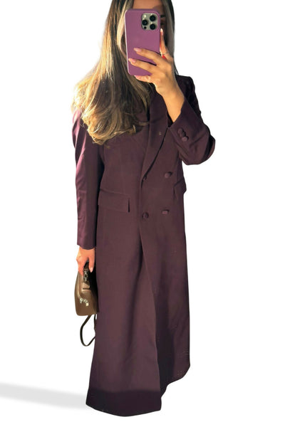 Purple Long Blazer