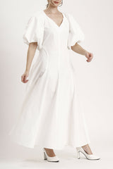 Naila Maxi Dress in Lily White