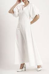 Naila Maxi Dress in Lily White