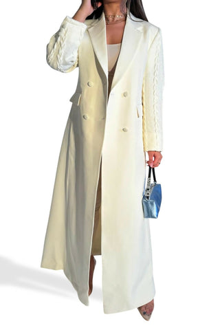 White Long Blazer