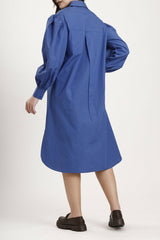 Tulo Shirt Dress - Ultra Marine Blue