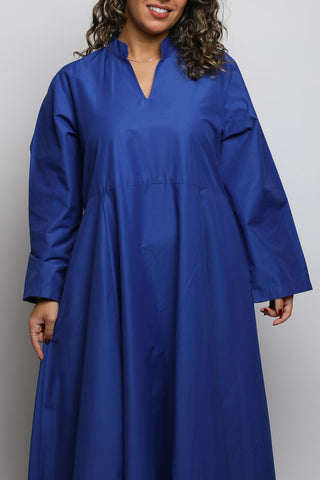 Rue Blue Cotton Long Dress