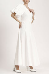 Naila Maxi Dress in Lily White