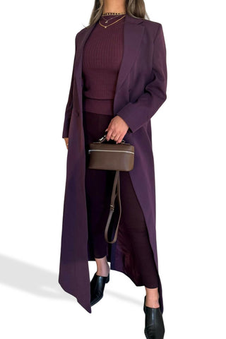 Purple Long Blazer