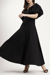 Naila Maxi Dress in Black