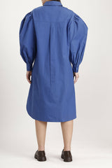 Tulo Shirt Dress - Ultra Marine Blue