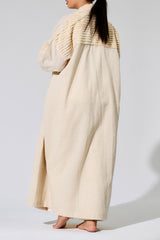 Beige Tassel Bisht ( Abaya )