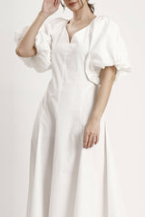 Naila Maxi Dress in Lily White