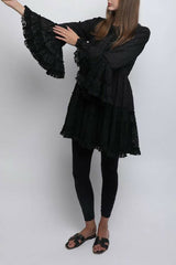 1 MOR Black Lace Top/Short Dress