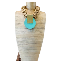 Turq Brass Best Seller Necklace